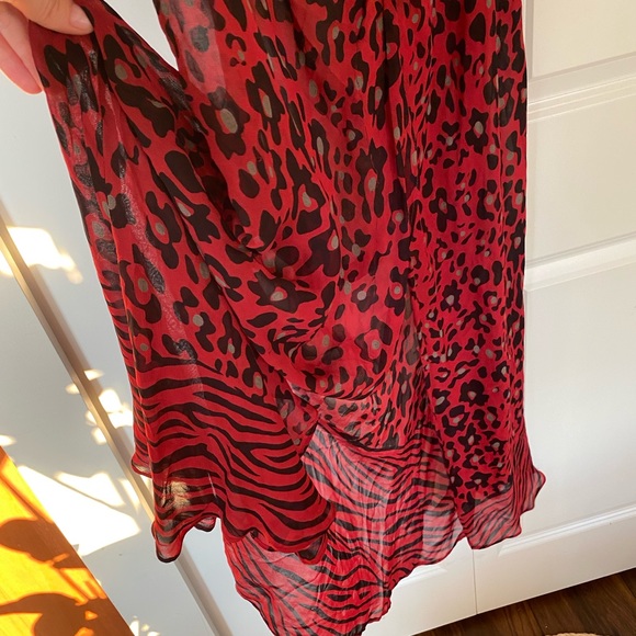 Chiffon feel leopard print top/dress - Picture 5 of 5